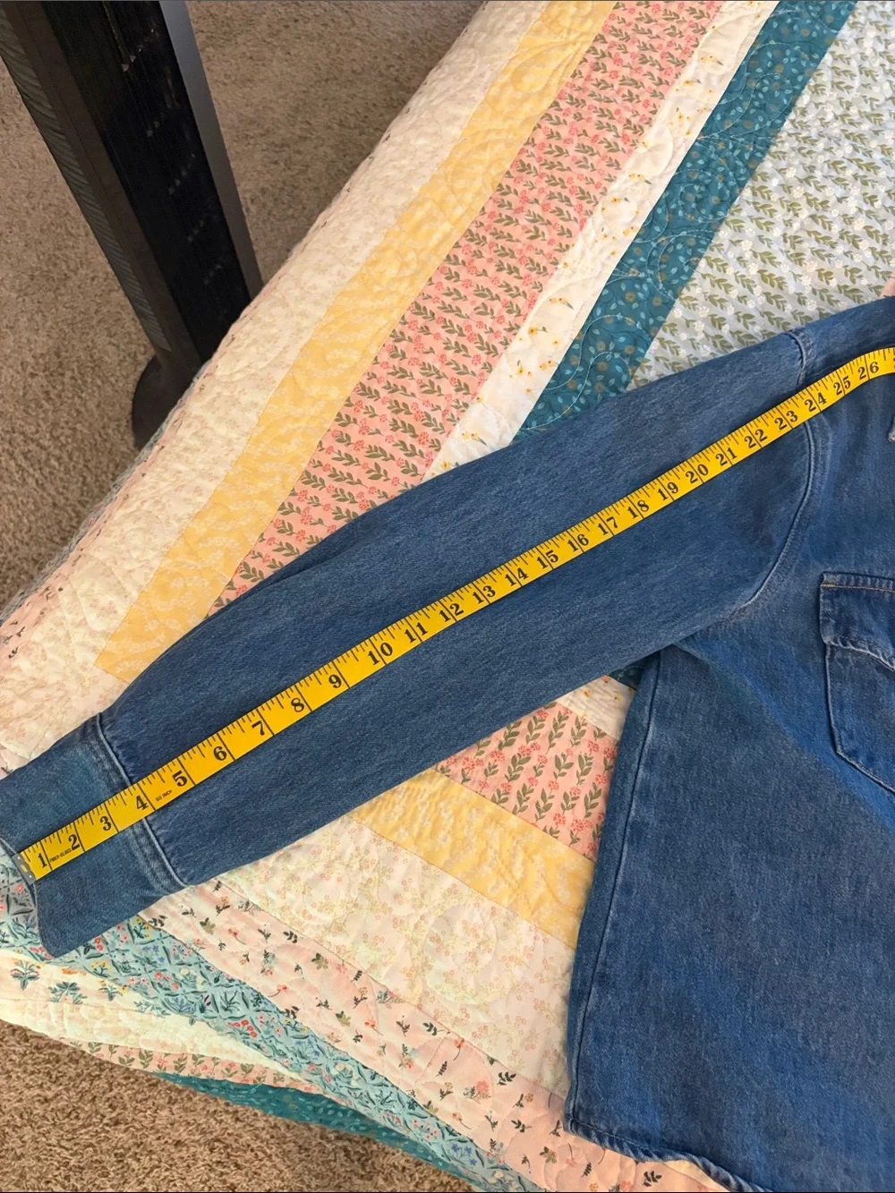 Carly Jean Los Angeles Dakota Denim Western Shirt - Picture 7 of 7